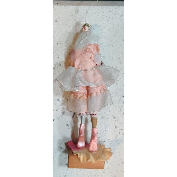 Hand Crafted Fairy Bug Lady Figure Tulle Clay Head Mismatched Frankensteined Art - Picture 4 of 15